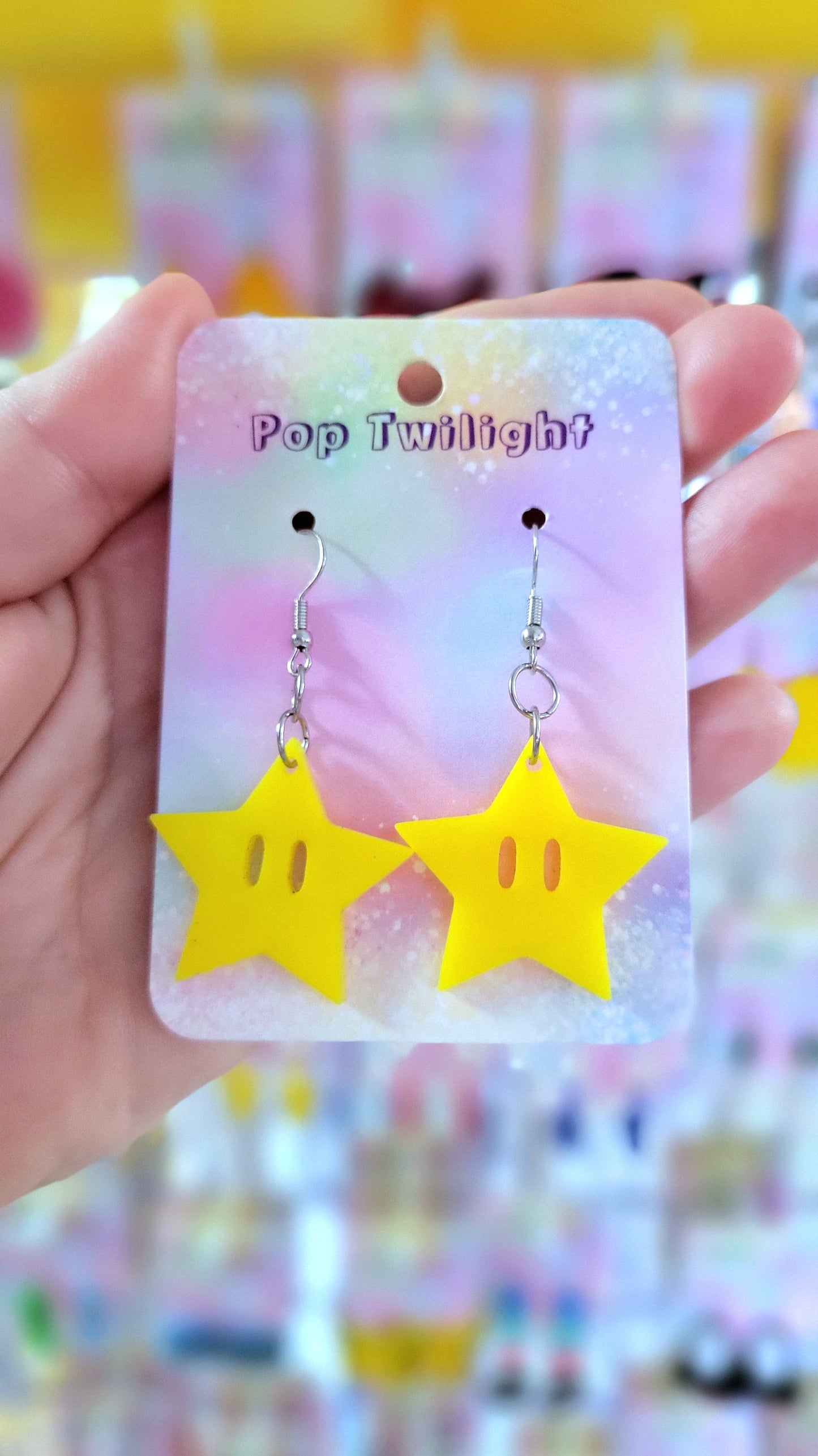 Mario Super Star Small Earrings